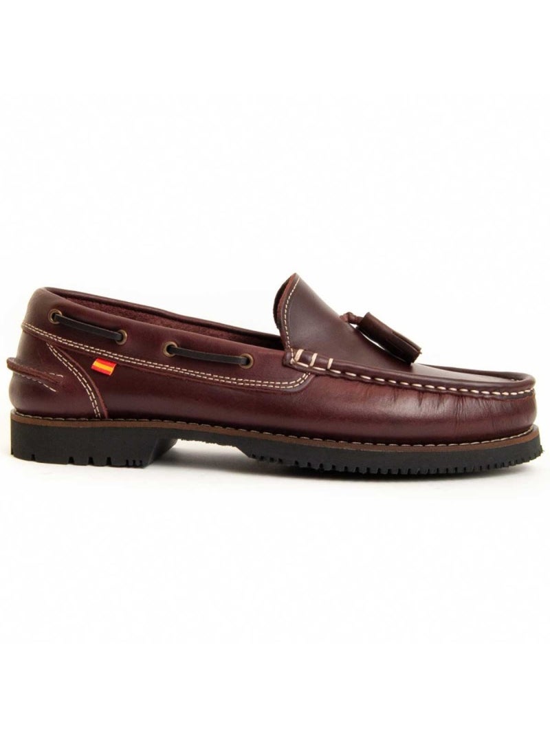 Mocasines Casual Cuero Purapiel Rojo - Kiabi