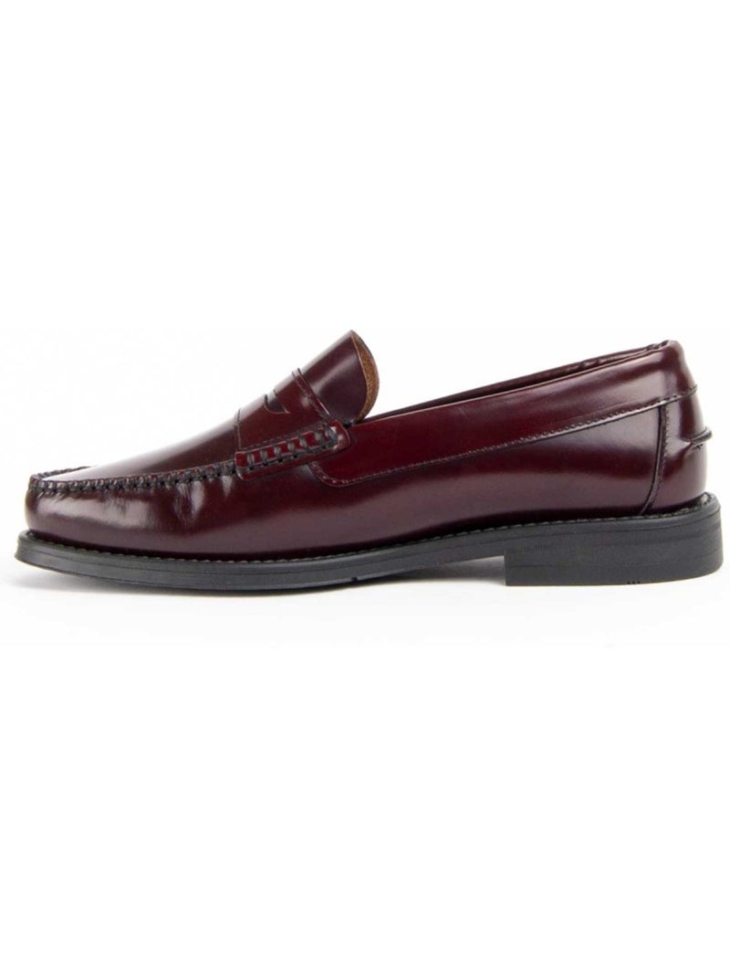 Mocasines Casual Cuero Purapiel Rojo - Kiabi