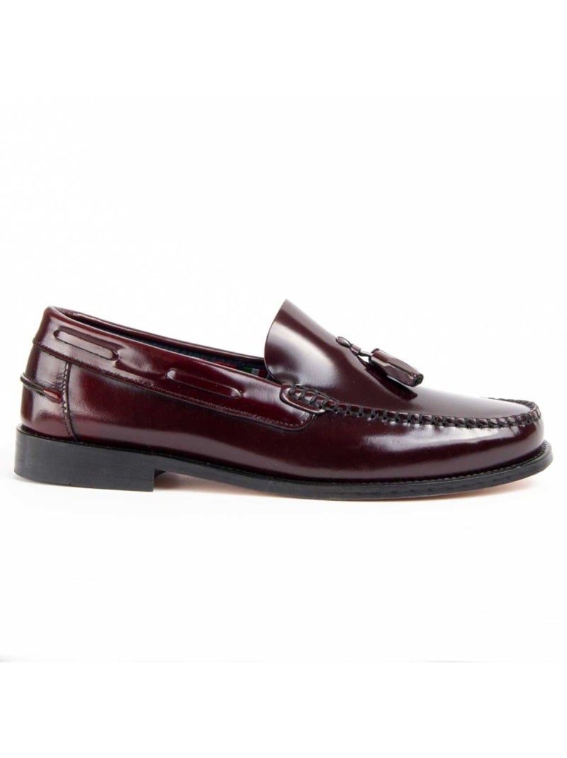 Mocasines Casual Cuero Purapiel Rojo - Kiabi