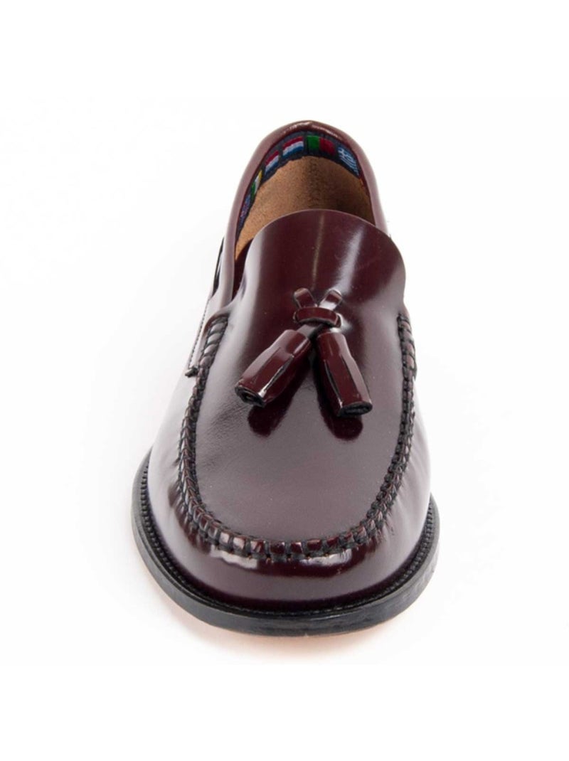 Mocasines Casual Cuero Purapiel Rojo - Kiabi