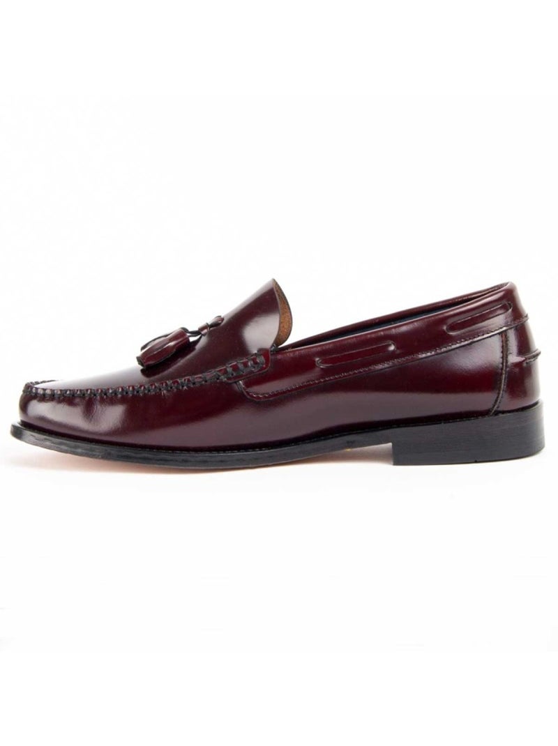 Mocasines Casual Cuero Purapiel Rojo - Kiabi