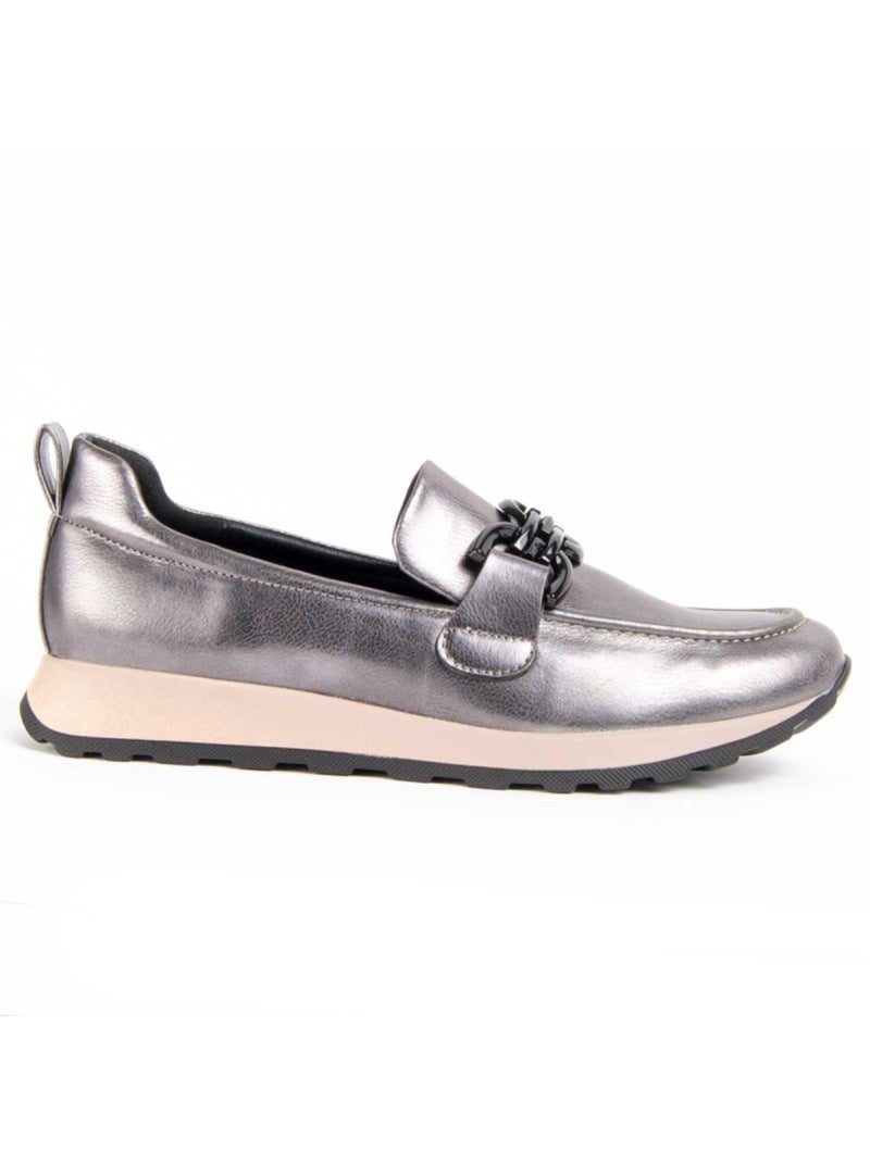 Mocasines Casual Sintetico Montevita Gris - Kiabi