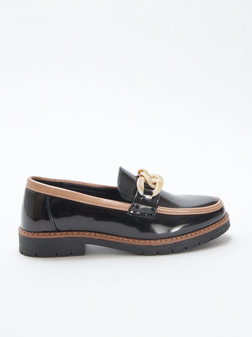 Mocasines charol bicolor - Kiabi