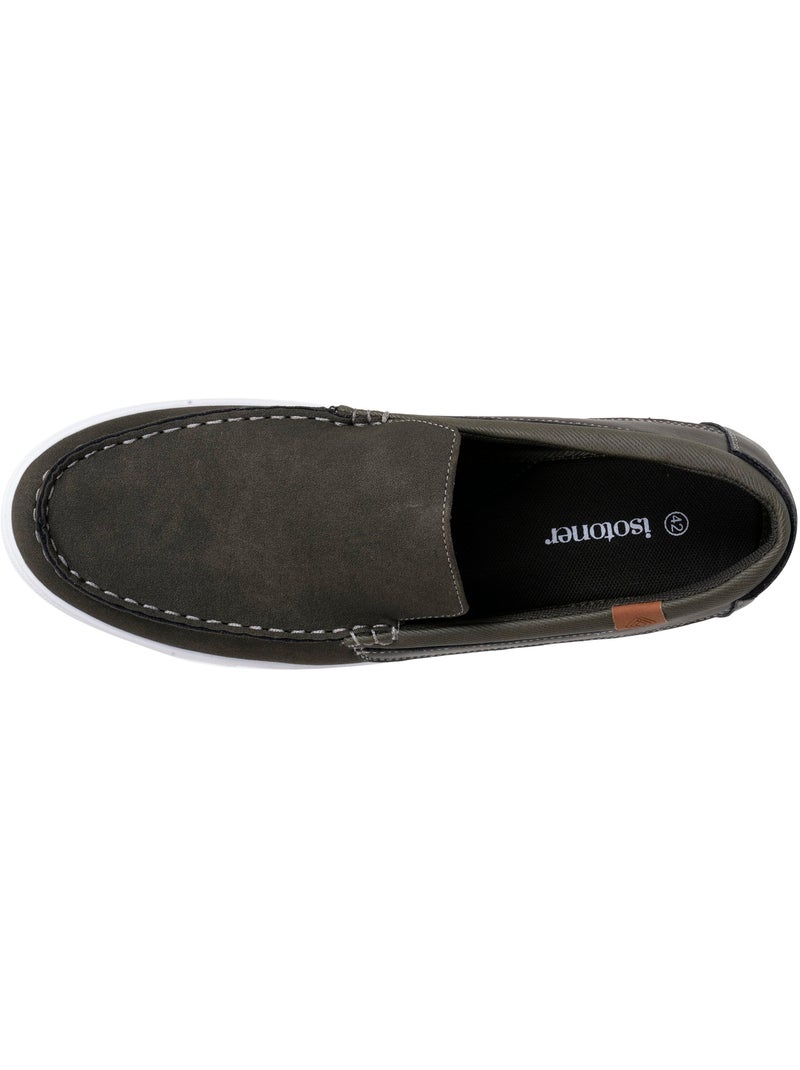 Mocasines cómoda, flexible, suela con memoria de forma y fácil de poner Caqui - Kiabi