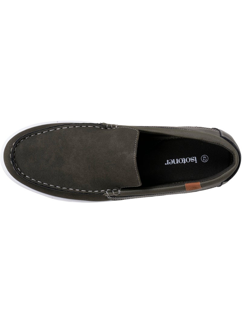 Mocasines cómoda, flexible, suela con memoria de forma y fácil de poner  Isotoner Caqui - Kiabi