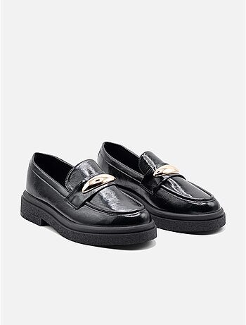 Mocasines con acabado brillante