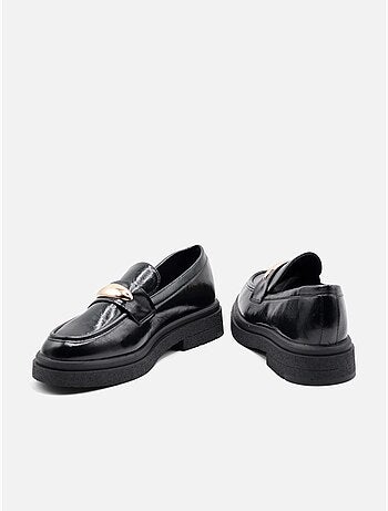 Mocasines con acabado brillante