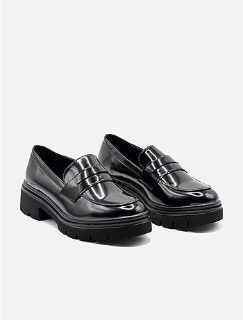 Mocasines con acabado brillante