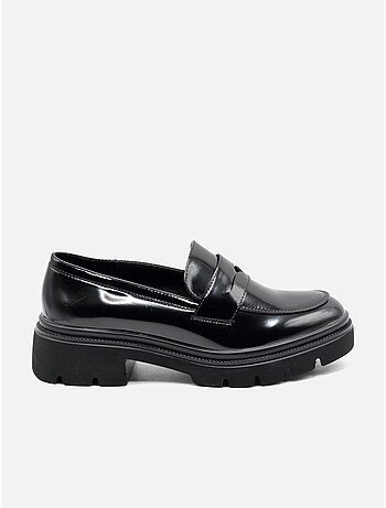 Mocasines con acabado brillante