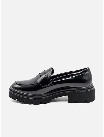 Mocasines con acabado brillante