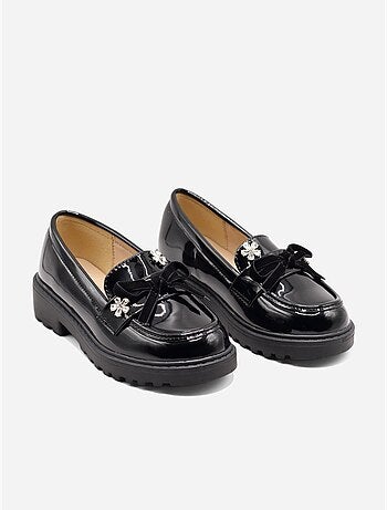 Mocasines con acabado brillante