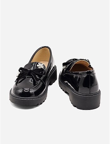 Mocasines con acabado brillante