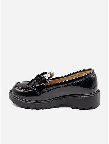 Mocasines con acabado brillante