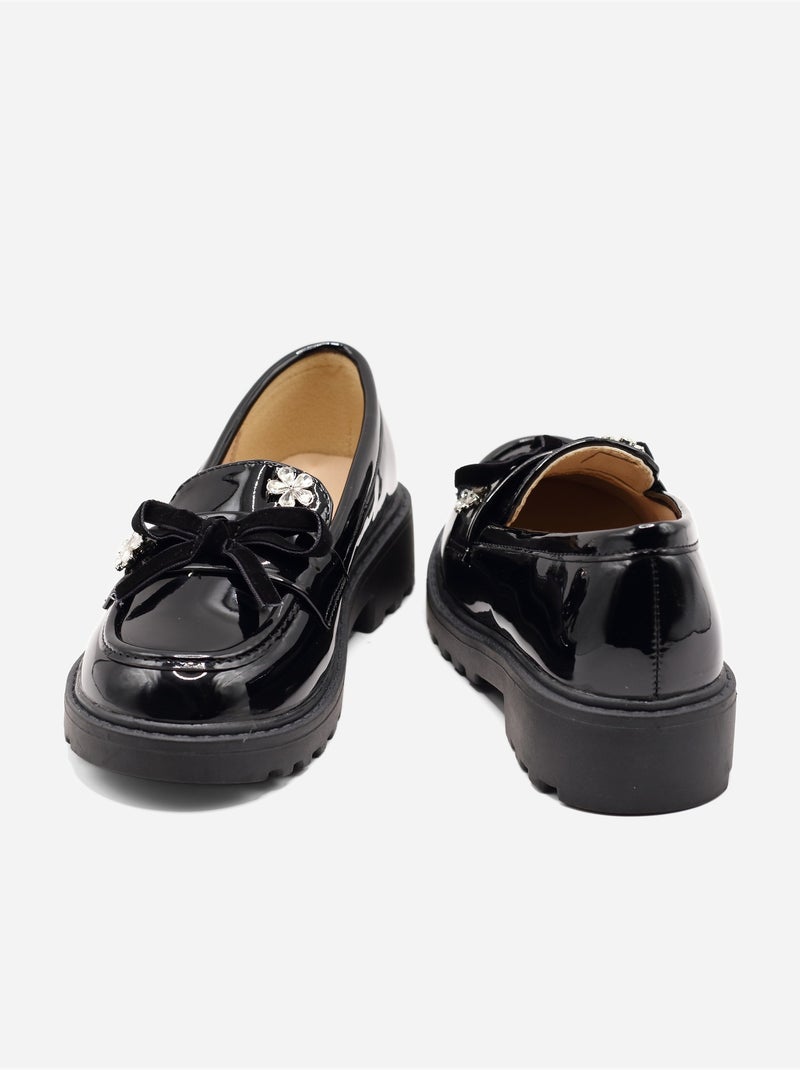 Mocasines con acabado brillante Negro - Kiabi