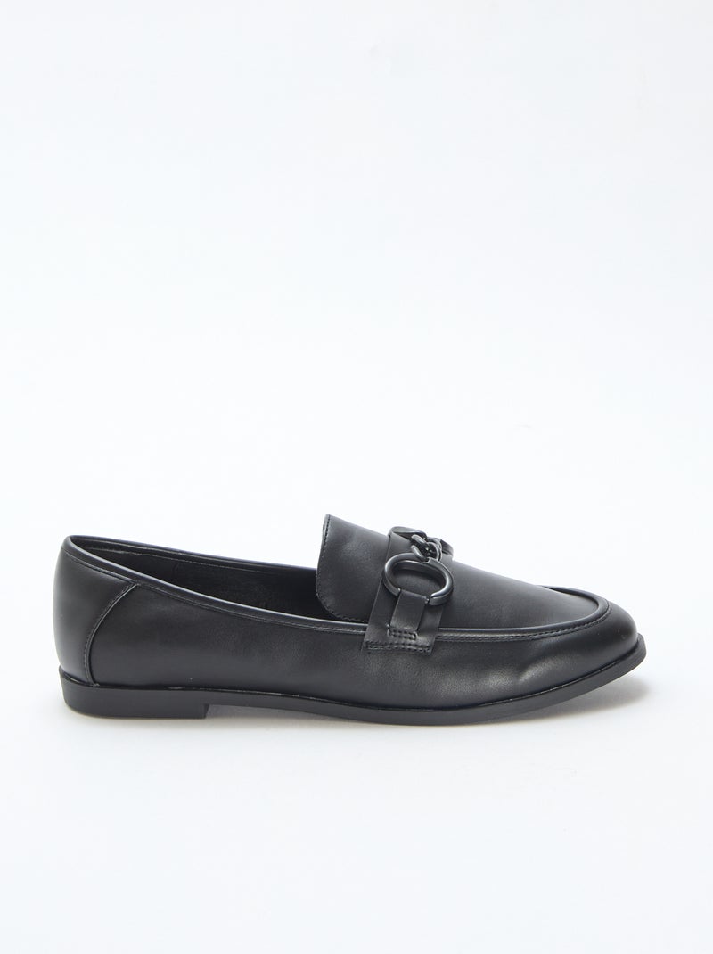 Mocasines con cadena Negro - Kiabi