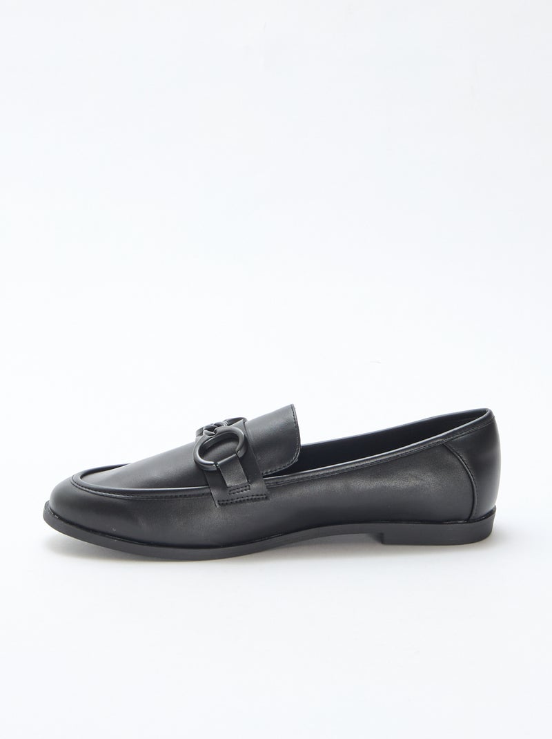 Mocasines con cadena Negro - Kiabi