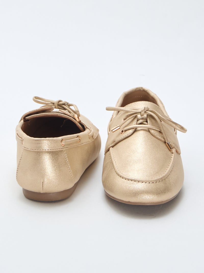 Mocasines con cordones Amarillo - Kiabi