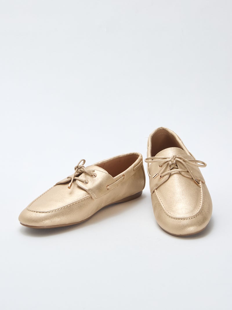 Mocasines con cordones Amarillo - Kiabi
