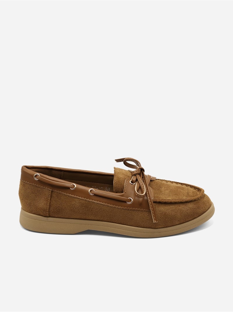 Mocasines con cordones Camel - Kiabi