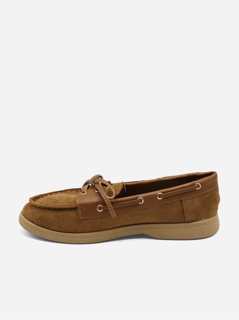 Mocasines con cordones Camel - Kiabi