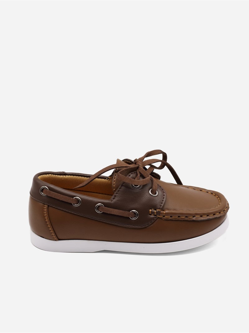 Mocasines con cordones Camel - Kiabi