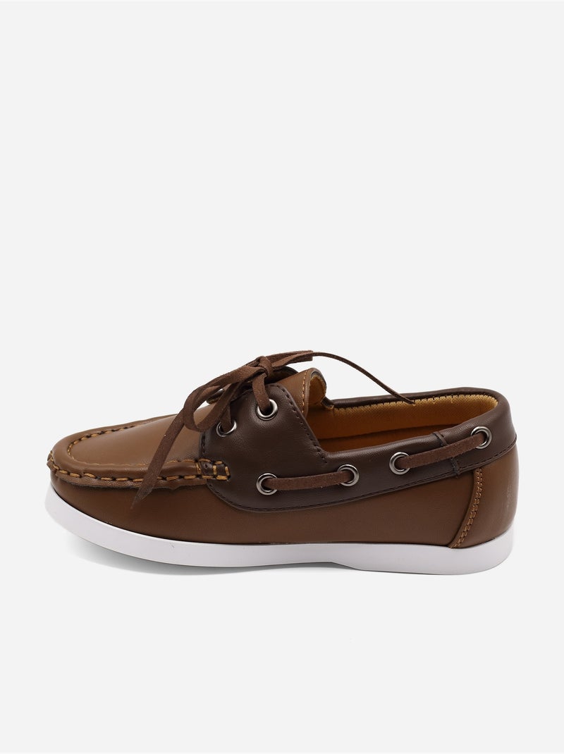 Mocasines con cordones Camel - Kiabi
