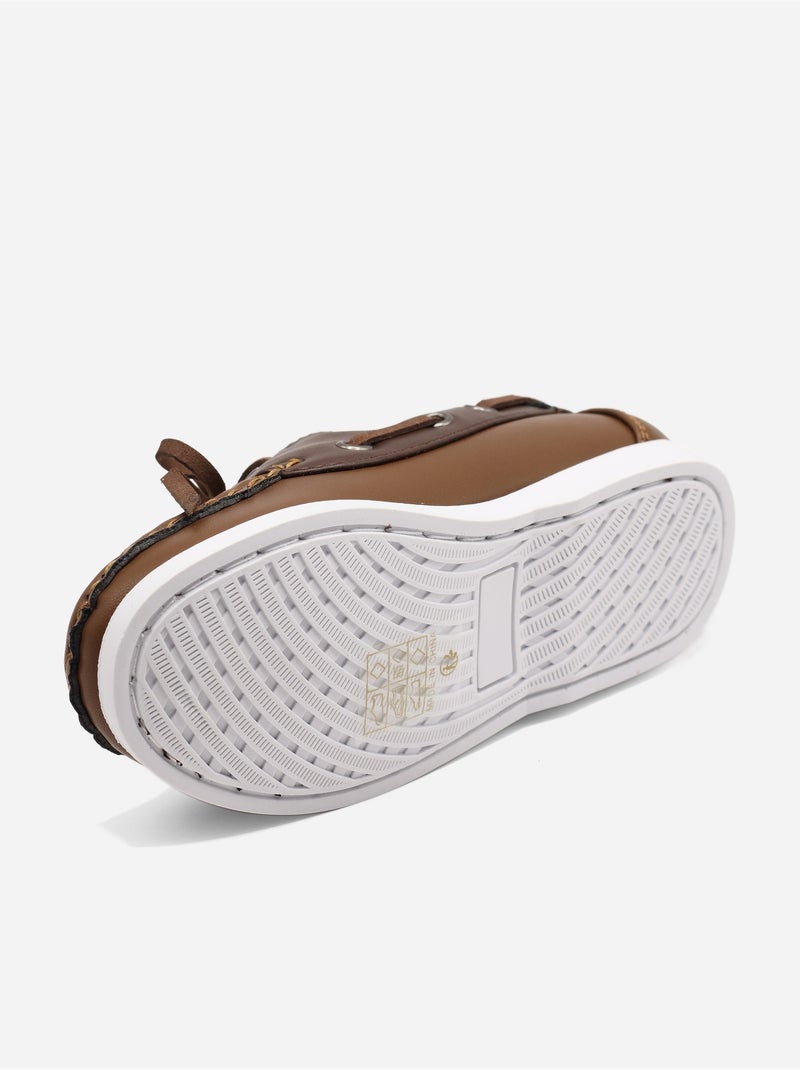 Mocasines con cordones Camel - Kiabi