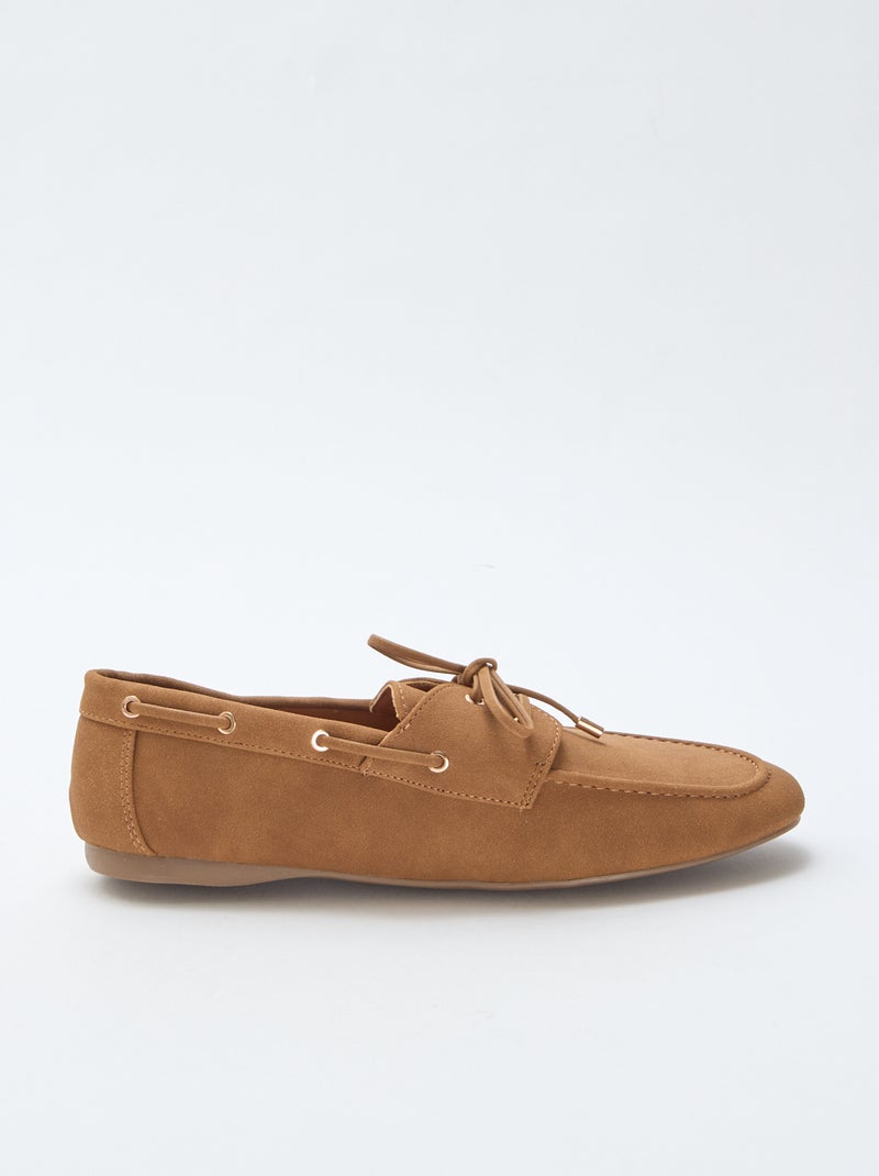 Mocasines con cordones Marron - Kiabi