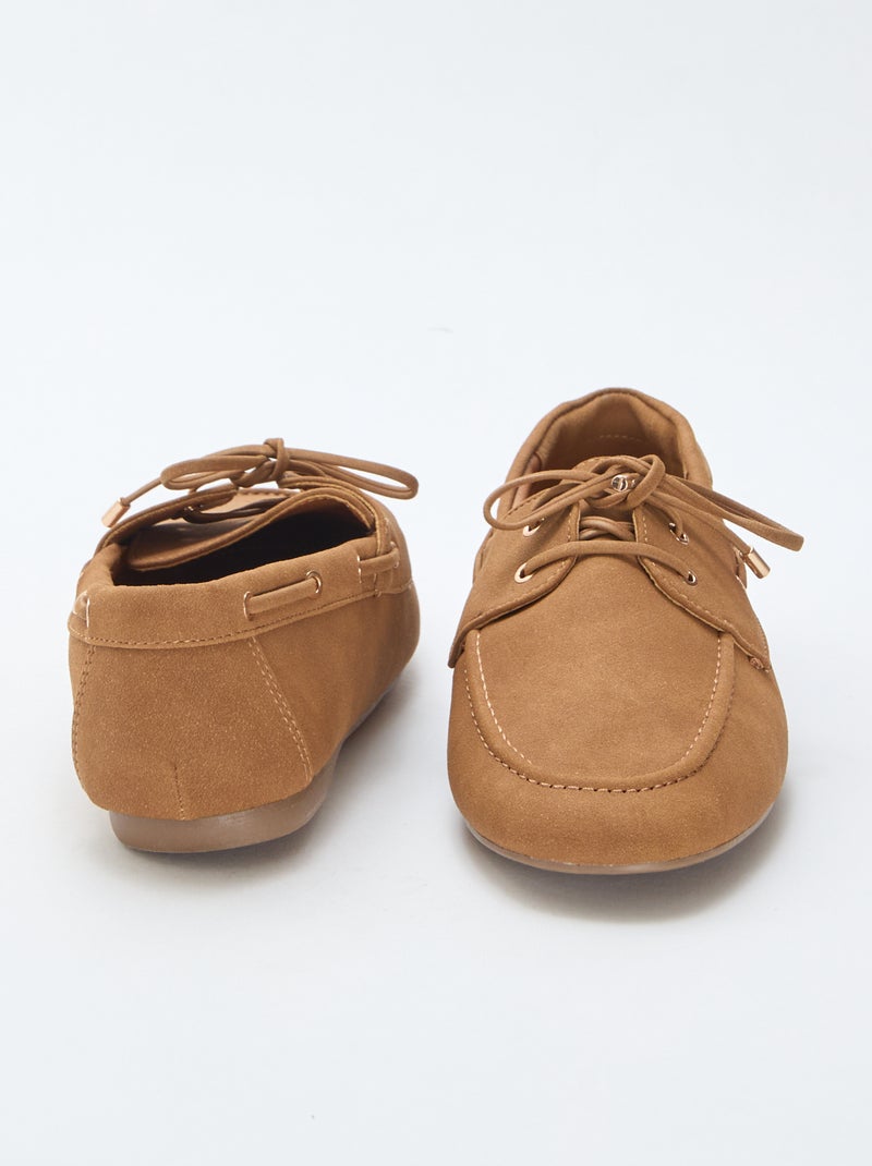 Mocasines con cordones Marron - Kiabi