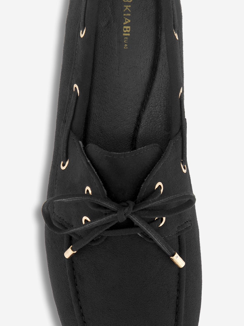 Mocasines con cordones Negro - Kiabi