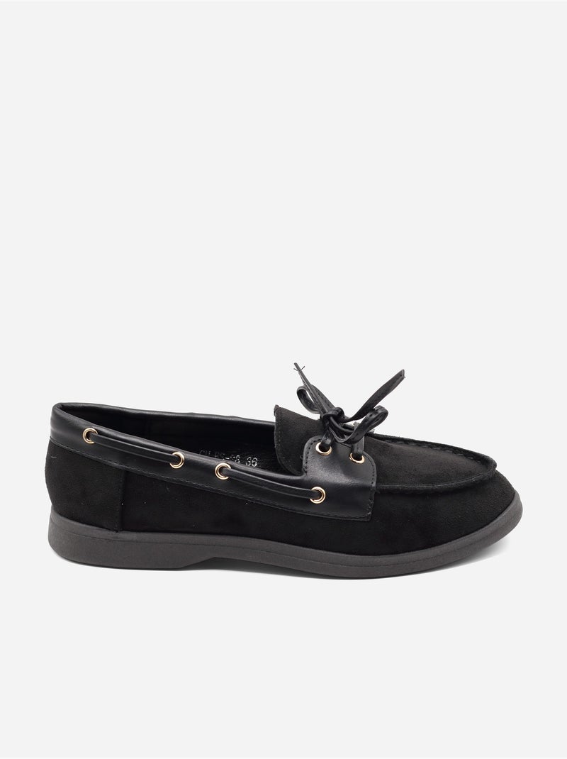 Mocasines con cordones Negro - Kiabi