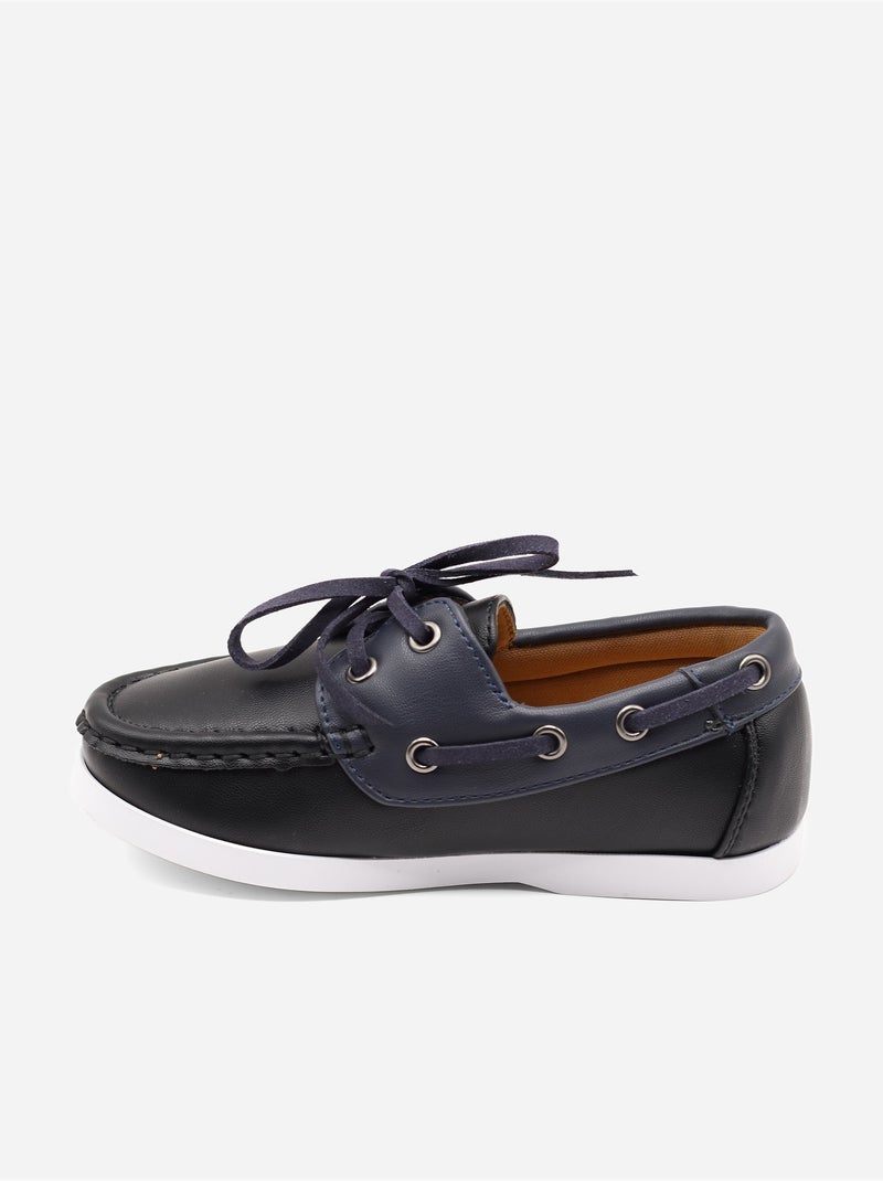 Mocasines con cordones Negro - Kiabi