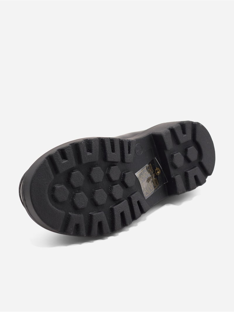 Mocasines con detalles de strass Negro mate - Kiabi