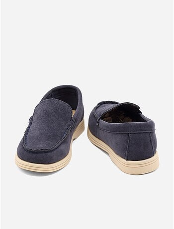 Mocasines con efecto ante