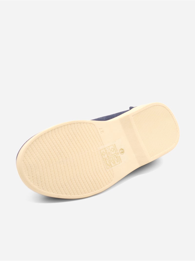 Mocasines con efecto ante Azul oscuro - Kiabi