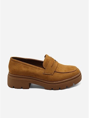 Mocasines con efecto ante