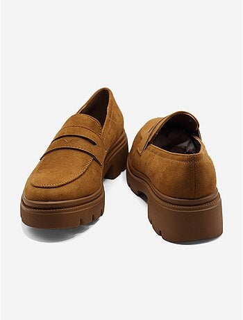 Mocasines con efecto ante