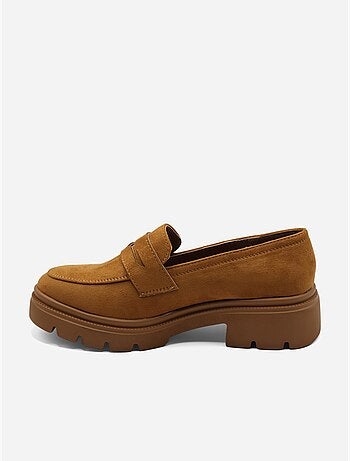 Mocasines con efecto ante