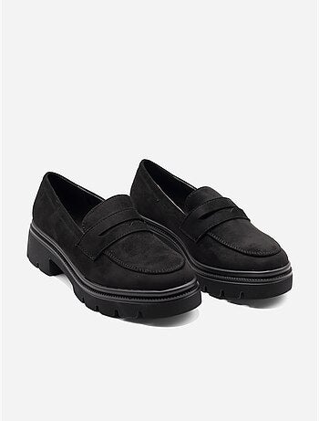 Mocasines con efecto ante