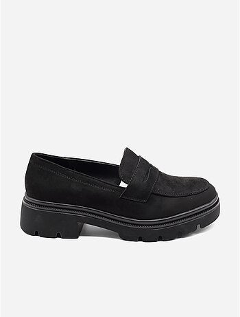 Mocasines con efecto ante