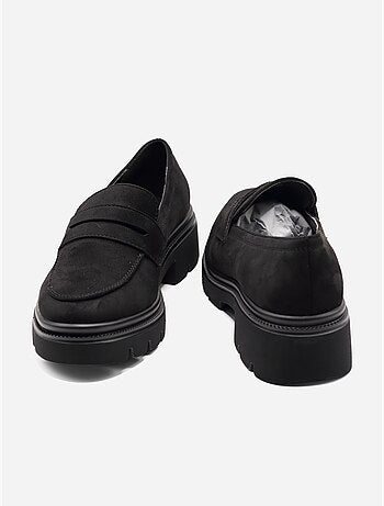 Mocasines con efecto ante