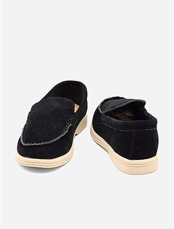 Mocasines con efecto ante