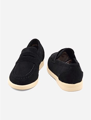 Mocasines con efecto ante
