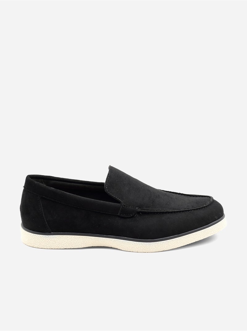 Mocasines con efecto ante Negro - Kiabi