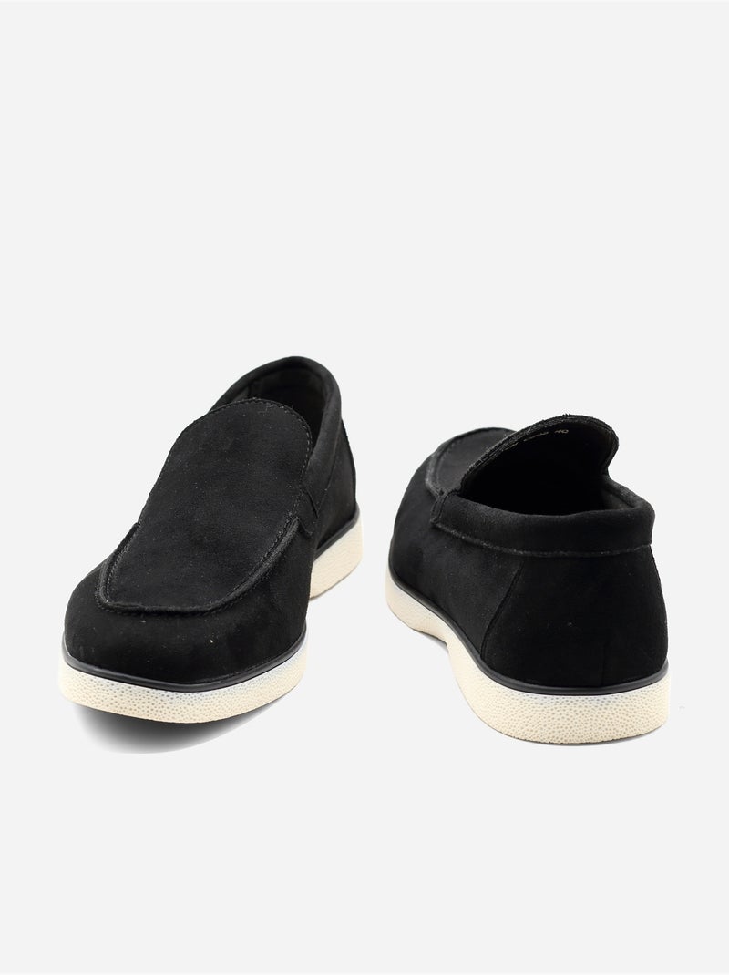Mocasines con efecto ante Negro - Kiabi
