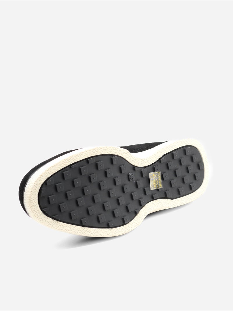 Mocasines con efecto ante Negro - Kiabi