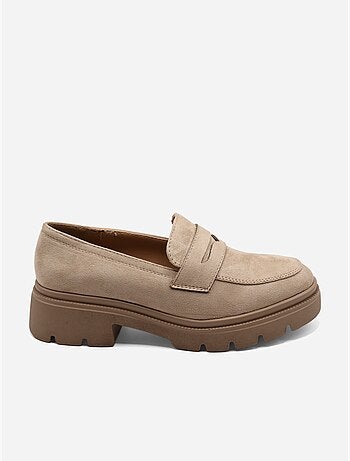 Mocasines con efecto ante