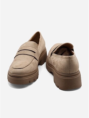 Mocasines con efecto ante