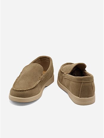 Mocasines con efecto ante
