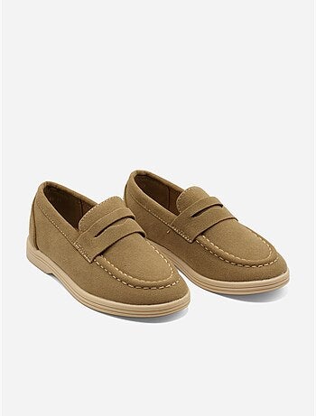 Mocasines con efecto ante